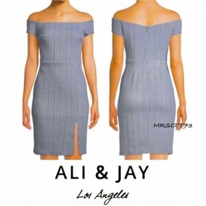 Ali & Jay Los Angeles Anthropologie Gray Won't Be Silenced Sheath NWOT